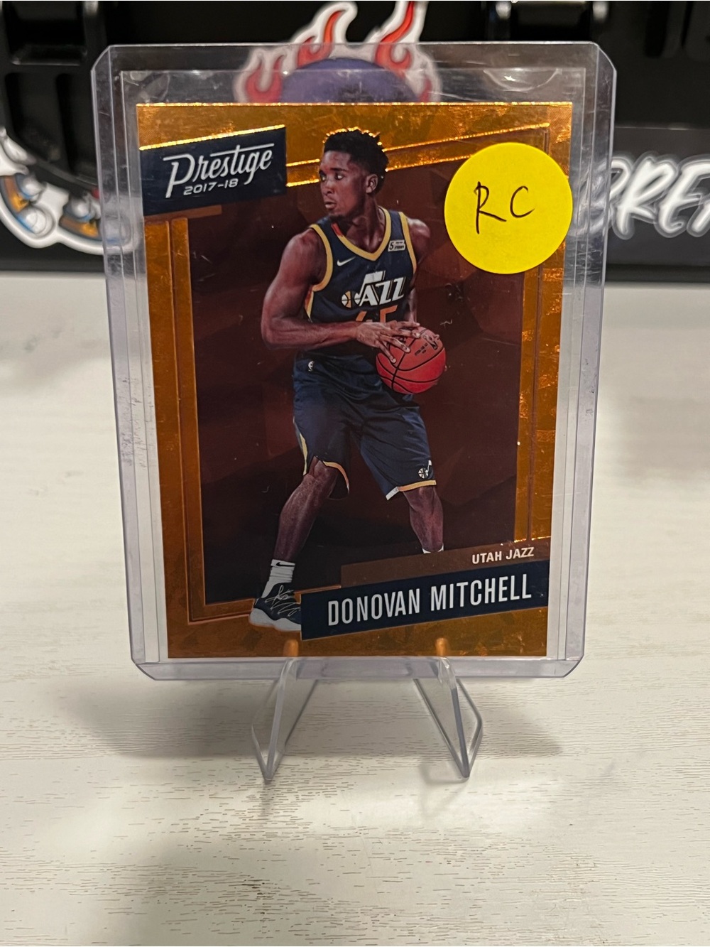 Donovan Mitchell orange rookie card